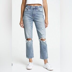 DAZE Button Fly Distressed Jeans Size 27.